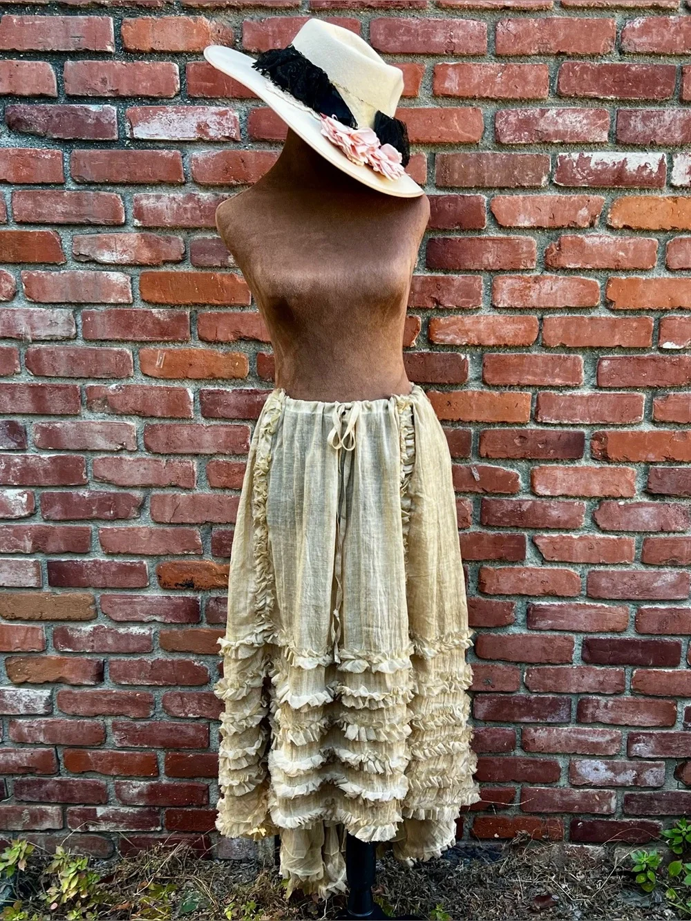 Jaded Gypsy Serene Sands Ruffled Maxi Skirt NWT - Picture 2 of 12